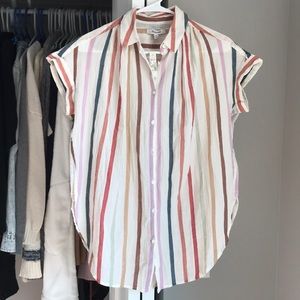 Madewell Striped Button-Up, NWT